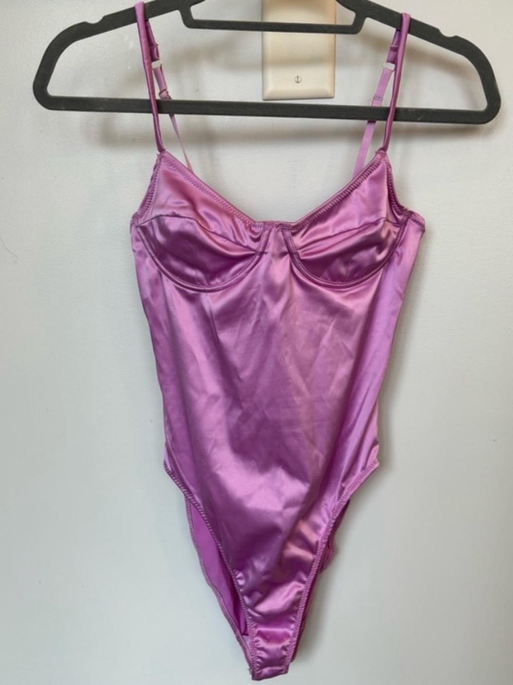 Zara Satin Bustier Underwire Bodysuit